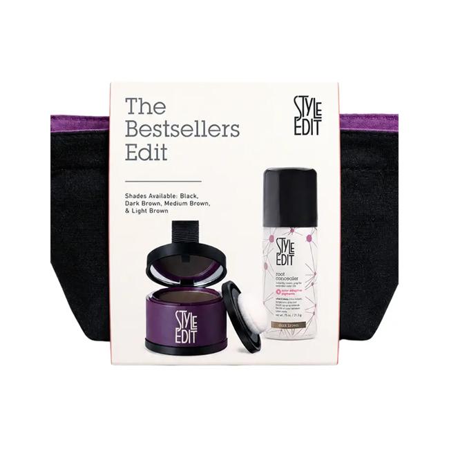 The Bestsellers Edit Bag - Root Touch-Up Powder - Light Brown
